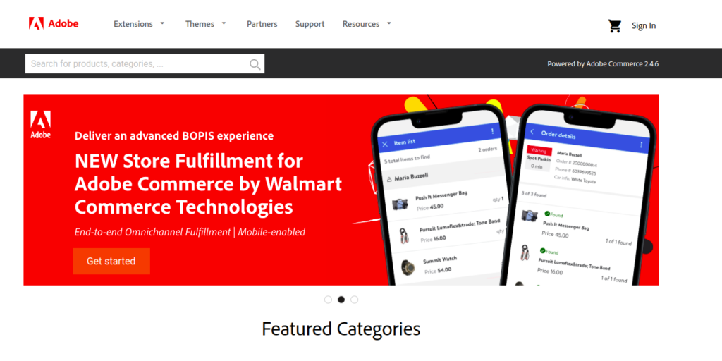 Magento Marketplace Screen